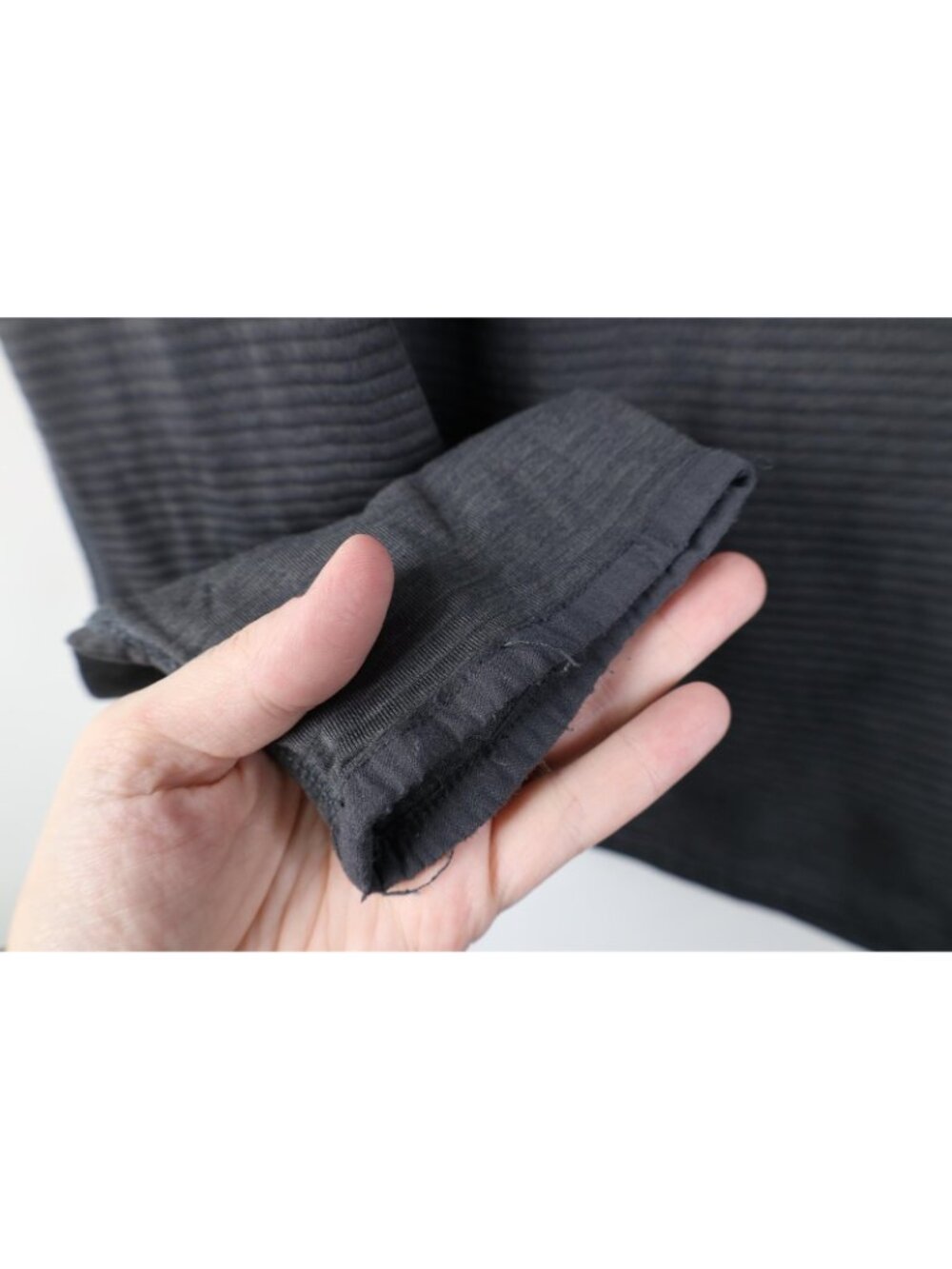 Merrell Mens Small Thermal Ribbed Knit 1/4 Zip Pullover Trekking Jacket Top Gray - Picture 7 of 14